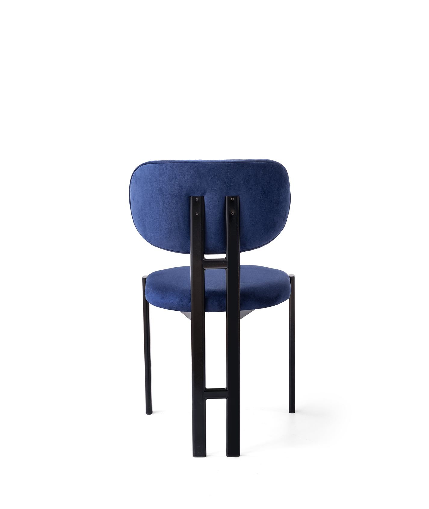 Scaun Muriz, 43 x 83 x 47, 5 cm, bleumarin albastru negru, metal, capacitate 175 kg, navy albastru / negru — imaginea 5