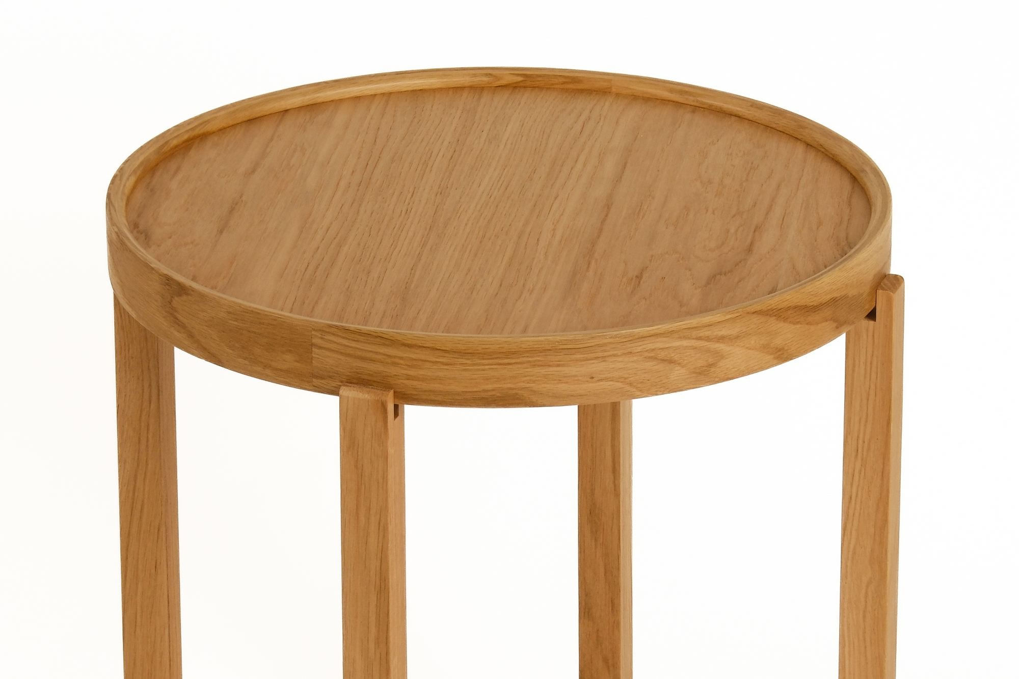 Set masute suprapuse, 3 piese Milas 3 - Oak v2, 45 x 55 x 45 cm, MDF, stejar — imaginea 3