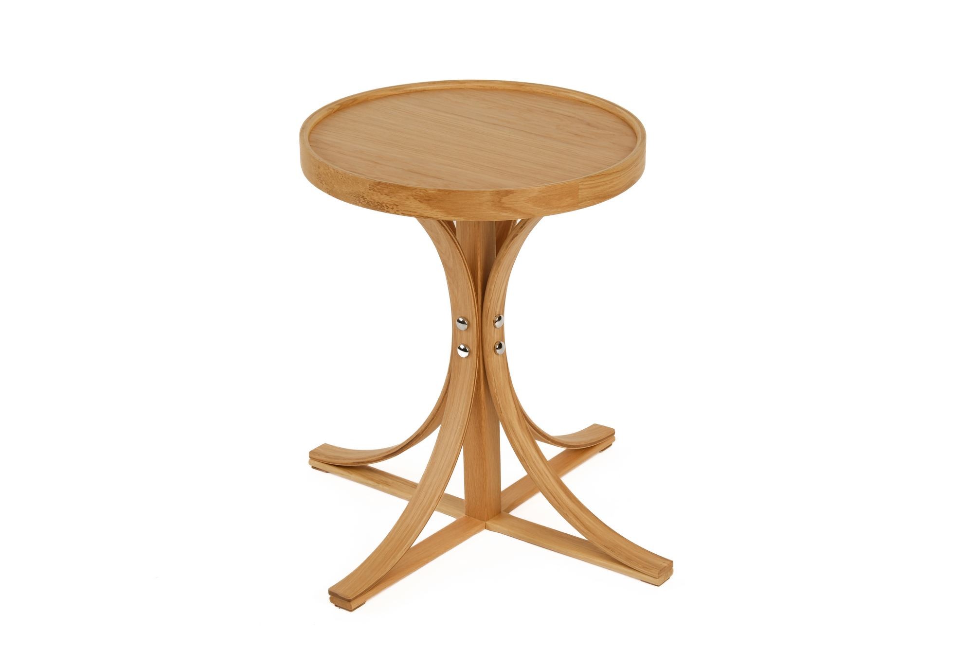 Set masute suprapuse, 3 piese Palm 3 - Oak v2, 45 x 59 x 45 cm, MDF, stejar — imaginea 3