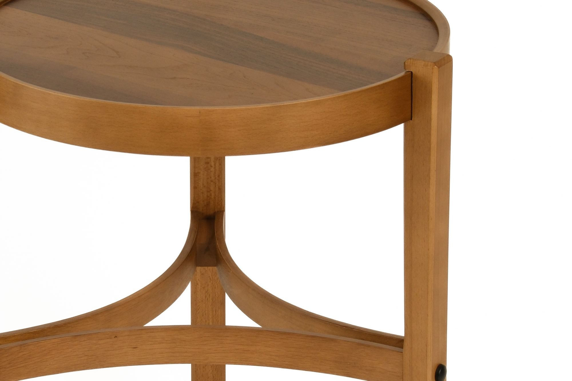 Set masute suprapuse, 2 piese Ren 2 - nuc v2, MDF, nuc — imaginea 2