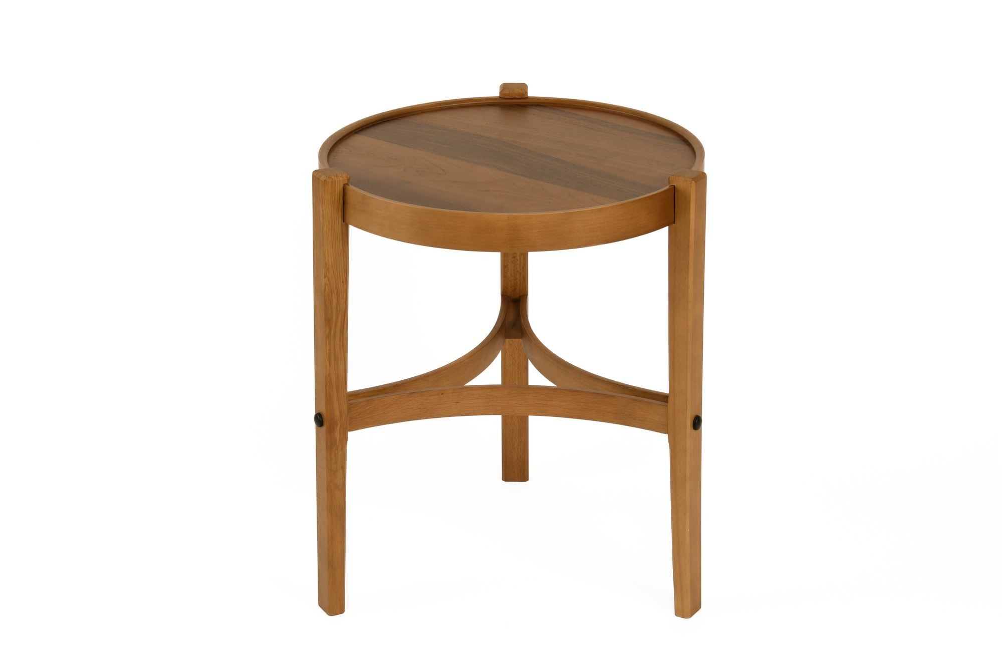 Set masute suprapuse, 2 piese Ren 2 - nuc v2, MDF, nuc — imaginea 3