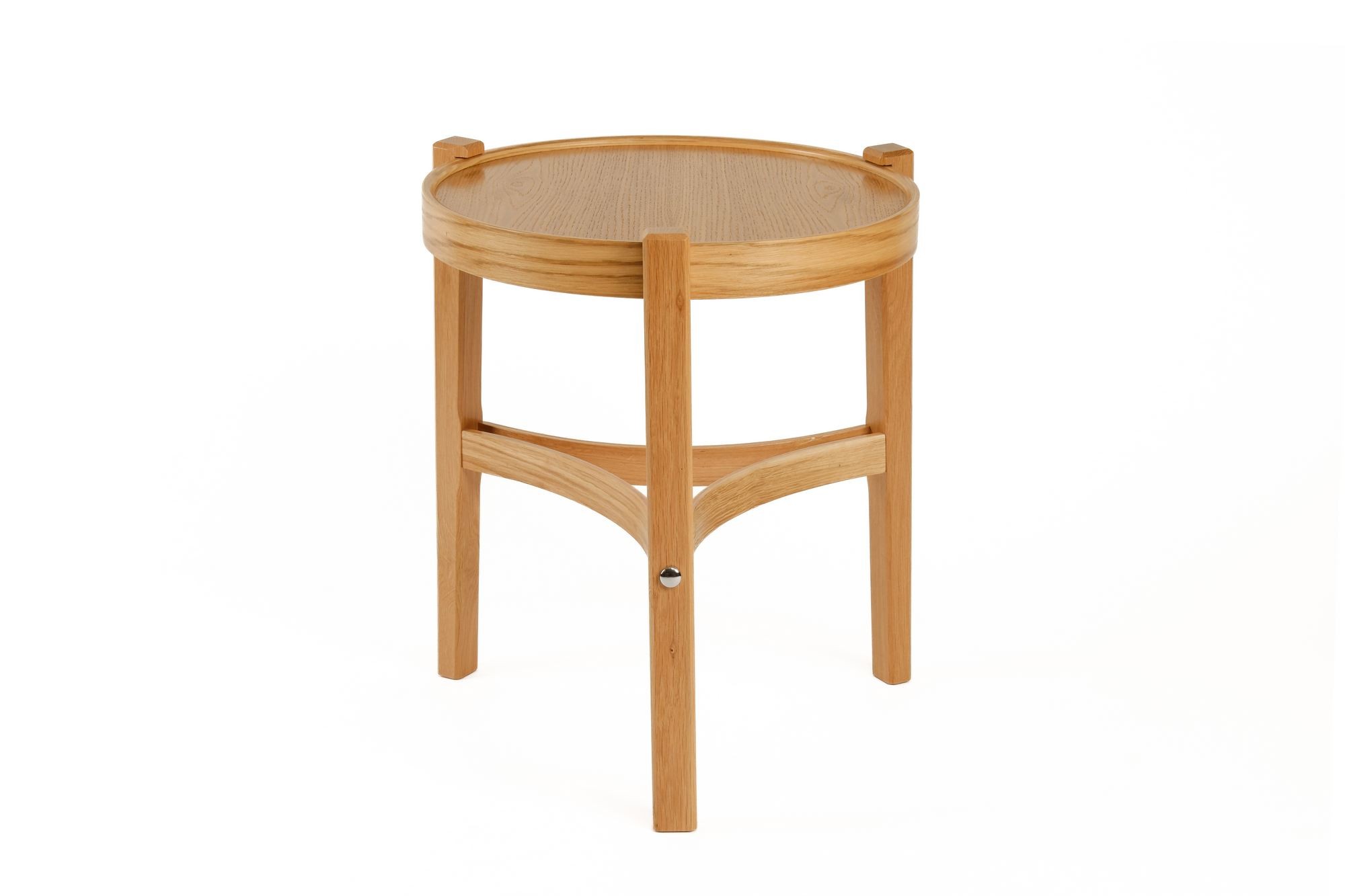 Set masute suprapuse, 2 piese Ren 2 - Oak v2, MDF, stejar — imaginea 2