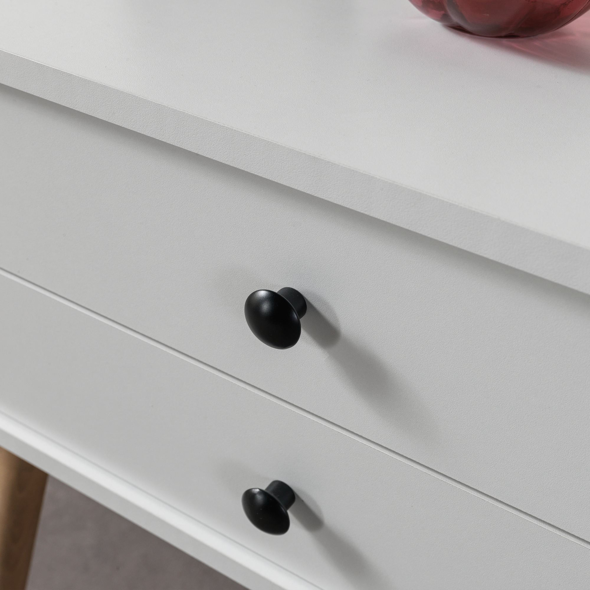 Comoda dormitor Vita 5201, 80 x 78 x 36 cm, alb, PAL melaminat — imaginea 6