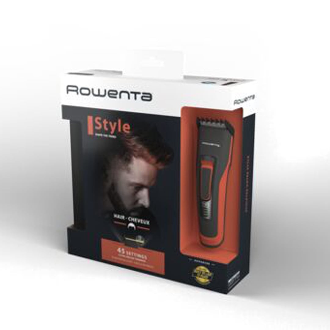 Aparat de tuns parul Rowenta Advancer TN5221F4, autonomie 120min, incarcare rapida, 3 piepteni, 45 de lungimi de