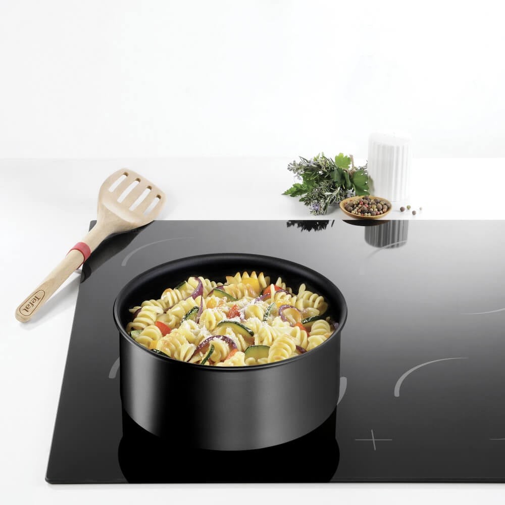 Set de 4 piese Tefal Ingenio Eco Resist L3979202, cratita de 16/18/20 cm, maner detasabil, indicator Thermo-Signal