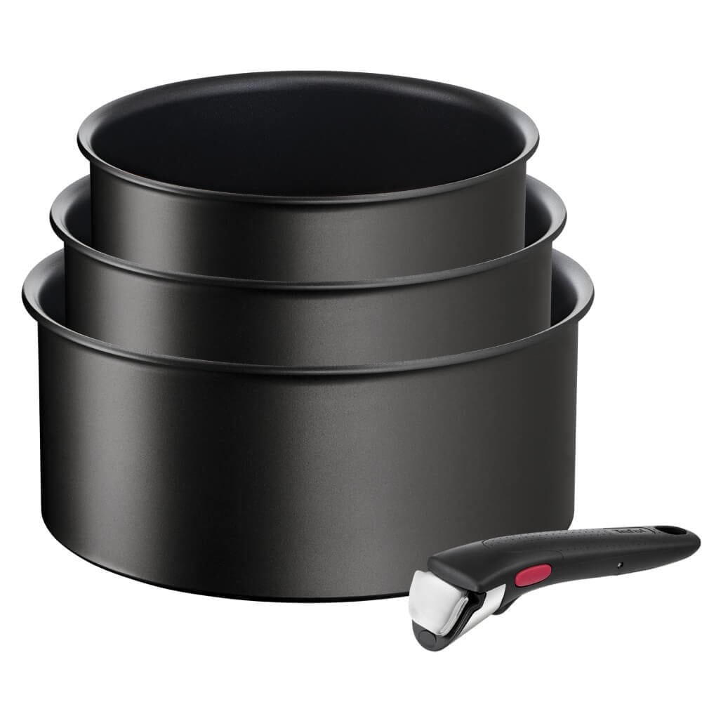 Set de 4 piese Tefal Ingenio Eco Resist L3979202, cratita de 16/18/20 cm, maner detasabil, indicator Thermo-Signal — imaginea 6