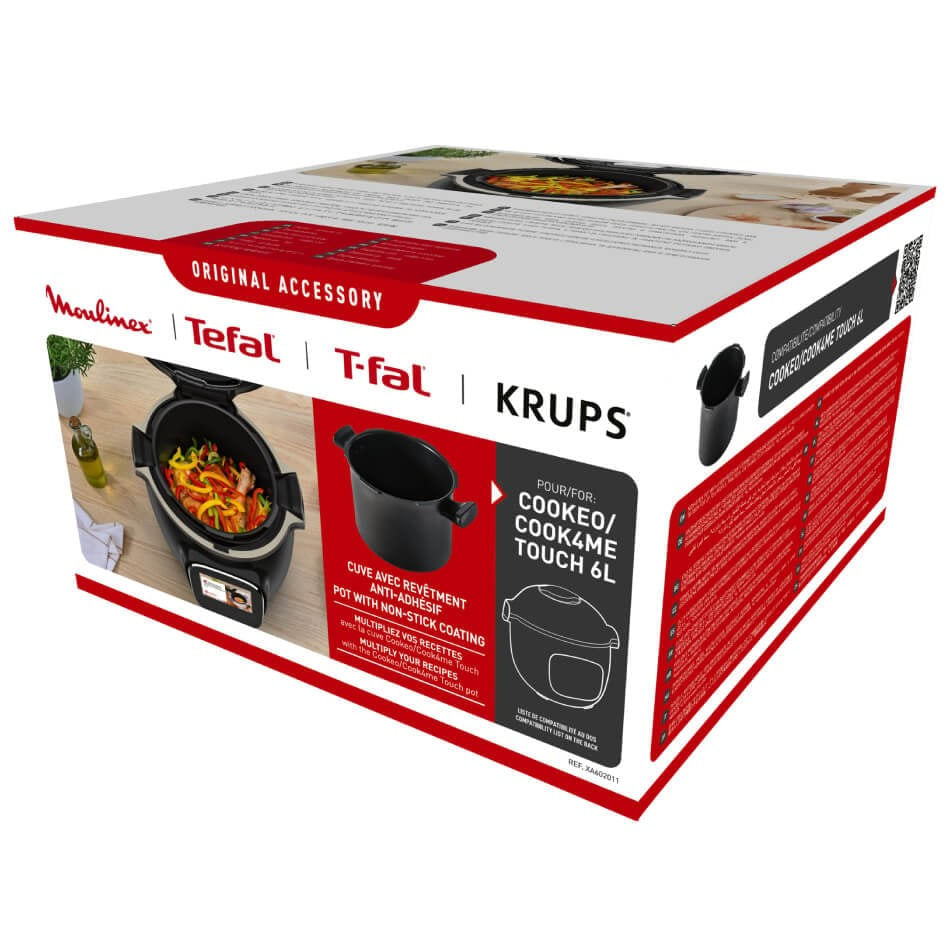 Vas de gatit Tefal Cook4Me XA602011, 6 L, compatibil cu aparatele de gatit multicooker Cook4Me Touch CY912xx, invelis — imaginea 3
