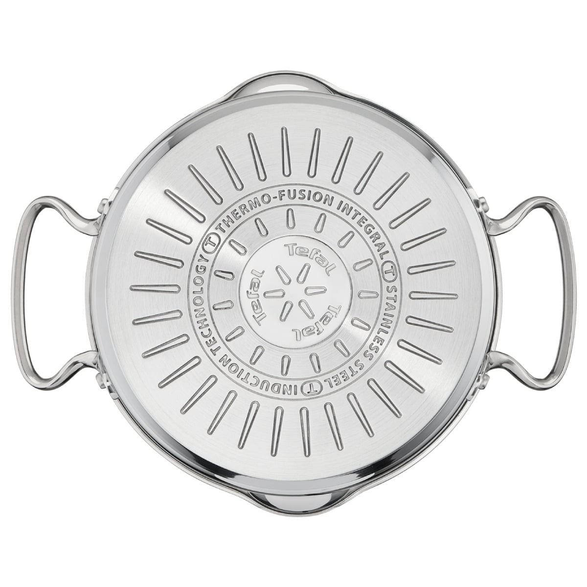Set de 6 piese Tefal Duetto+ G719S655, oale cu capac de sticla 20 / 24 cm, cratita cu capac de sticla 16 cm, inox