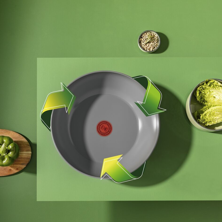 Set 4 piese Tefal Ingenio Renew L2609402, oale 16 / 18 / 20 cm, maner detasabil, inductie, invelis antiaderent ceramic — imaginea 2