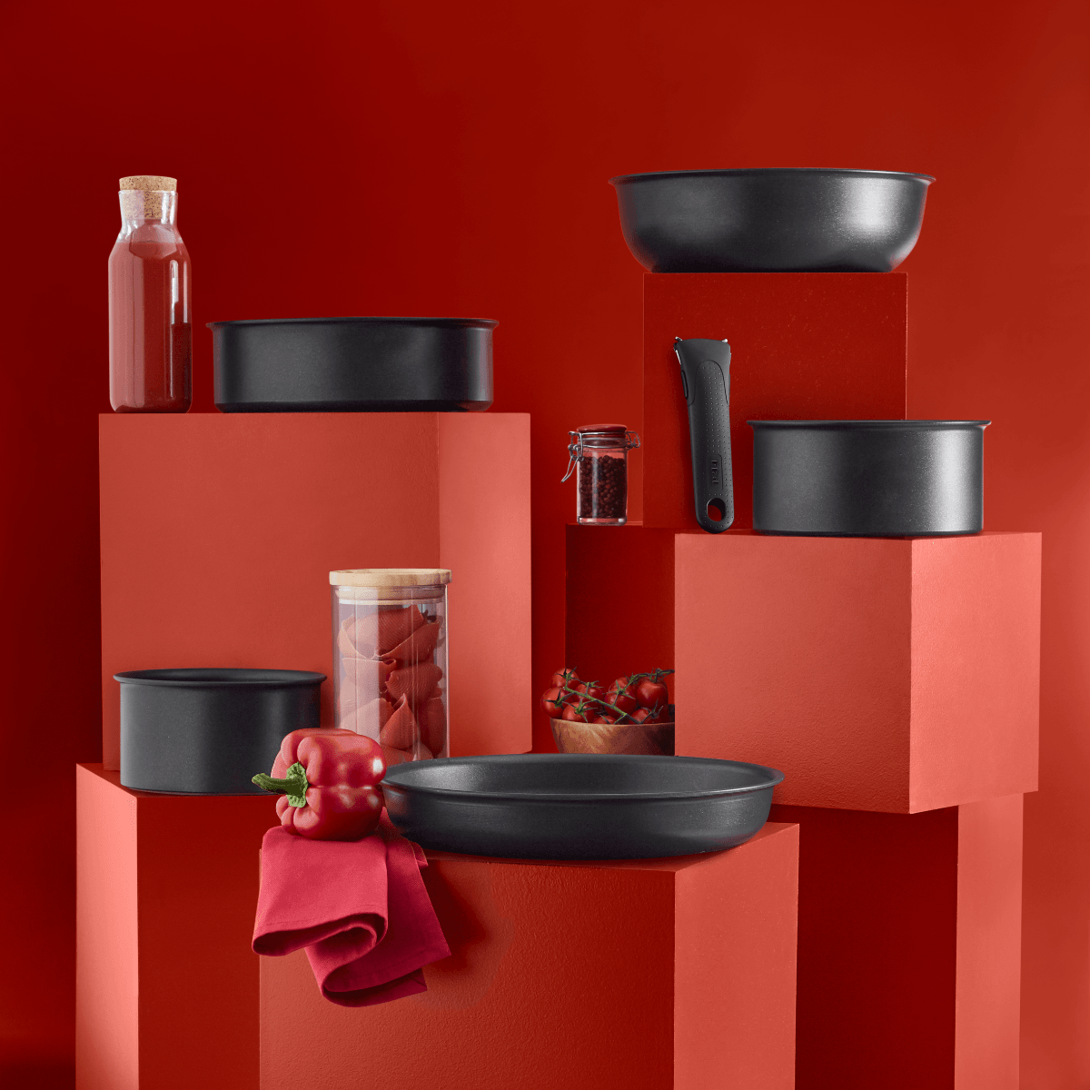 Set de 13 piese Ingenio Unlimited L7639002, invelis antiaderent 100% sigur, Thermo-Signal™, 2 manere detasabile — imaginea 18
