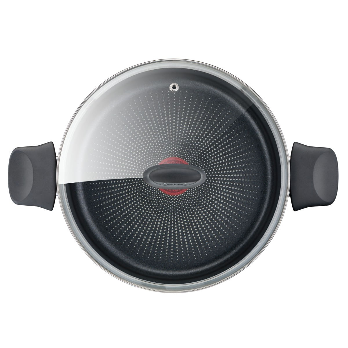 Oala cu capac Tefal Eco Respect G2544602, 24 cm, aluminiu, invelis antiaderent, indicator Thermo-Signal™, capac din — imaginea 2