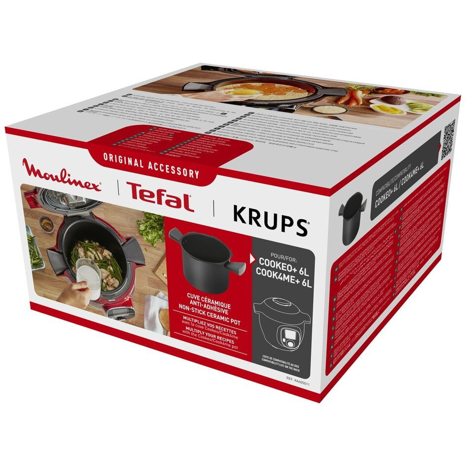Vas de gatit Tefal XA605011, compatibil cu aparatele de gatit multicooker Tefal Cook4me CY85xx 6 L, invelis — imaginea 3