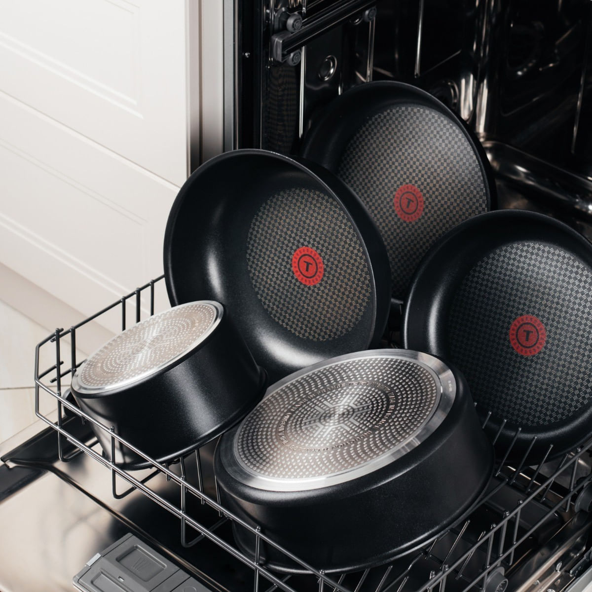 Set de 5 piese Ingenio Easy Cook & Clean L1539543, invelis antiaderent 100% sigur, Thermo-Signal™, baza Diffusion+ — imaginea 13