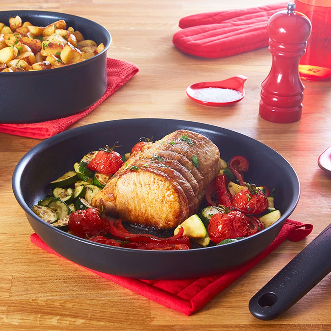 Set de 5 piese Ingenio Easy Cook & Clean L1539543, invelis antiaderent 100% sigur, Thermo-Signal™, baza Diffusion+ — imaginea 16