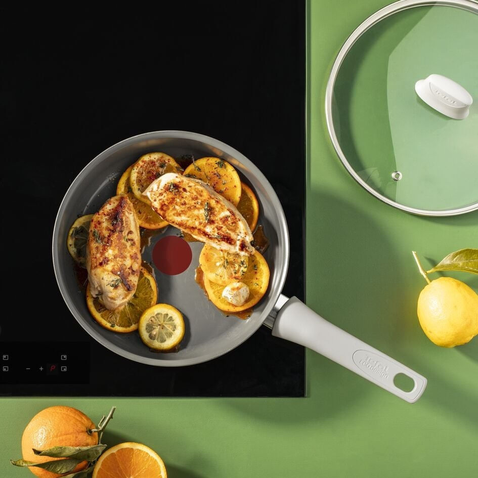 Cratita 24cm Tefal Renew On C4273232, 100% aluminiu reciclat, indicator Thermo-Signal, compatibil cu inductia, invelis — imaginea 8