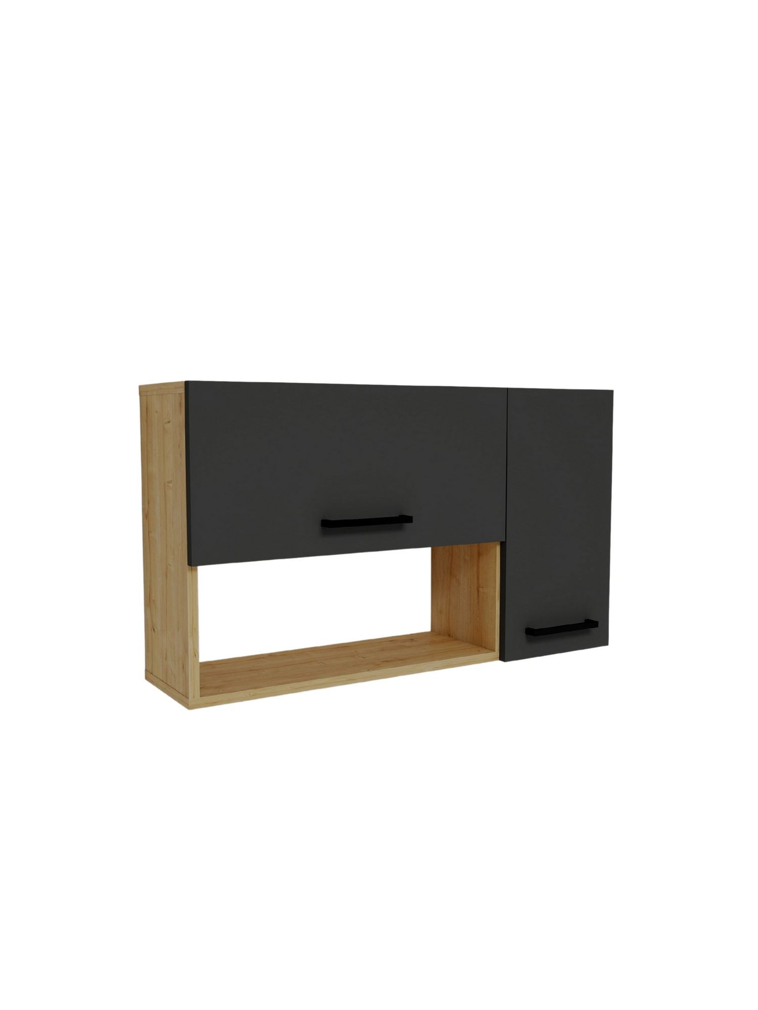 Dulap Akasya, 90 x 52 x 23, 8 cm, PAL melaminat, spatiu de depozitare, fixare pe perete — imaginea 2