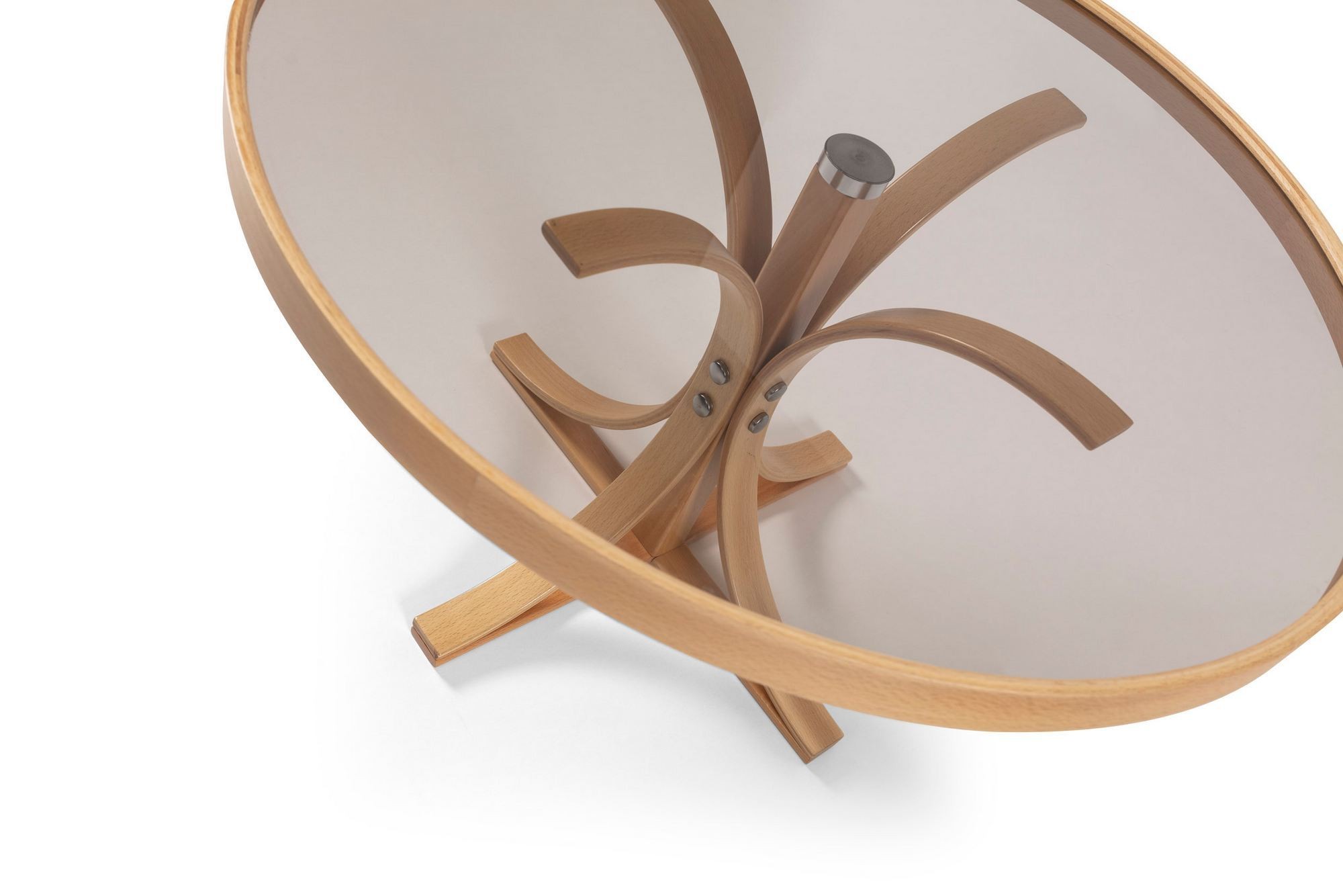 Masă de cafea Boston, 80 x 47 x 80 cm, lemn, design compact — imaginea 2