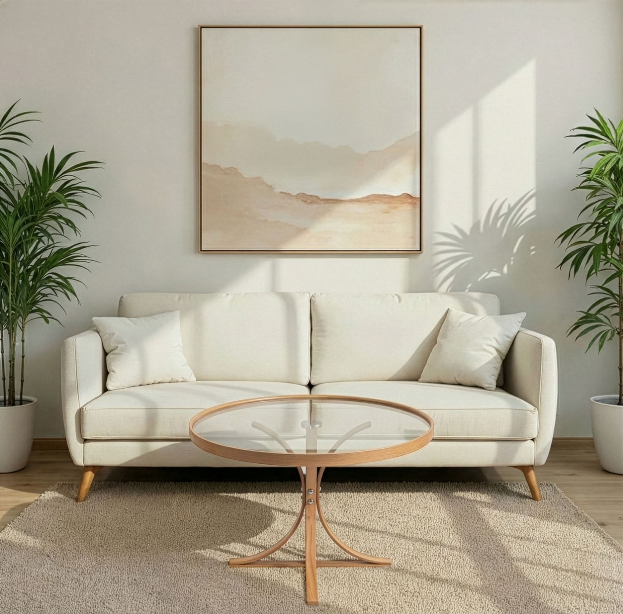 Masă de cafea Boston, 80 x 47 x 80 cm, lemn, design compact — imaginea 6
