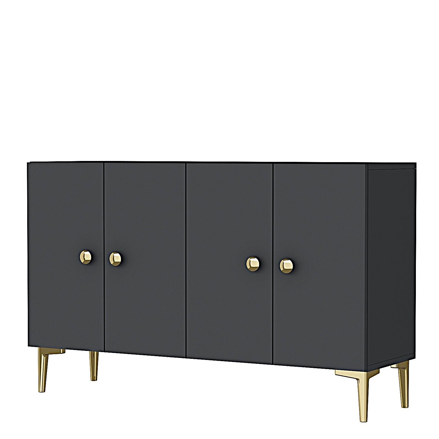 Consola Simple 120, 120 x 75 x 32 cm, PAL melaminat, spatiu de depozitare, fixare pe perete — imaginea 8