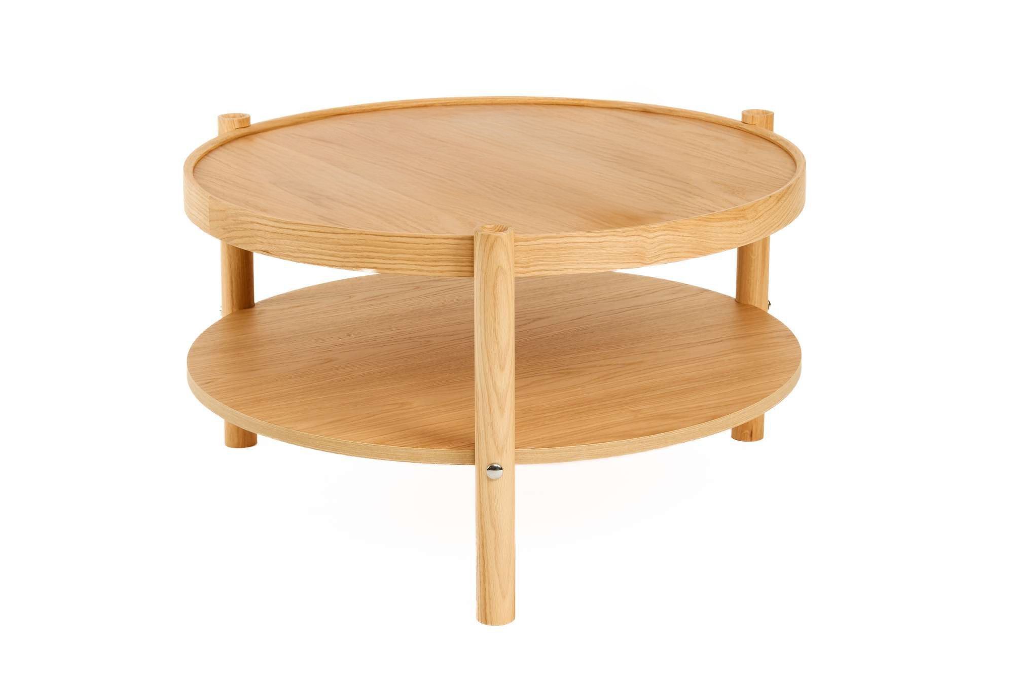 Masă de cafea Monza, lemn, design compact — imaginea 3