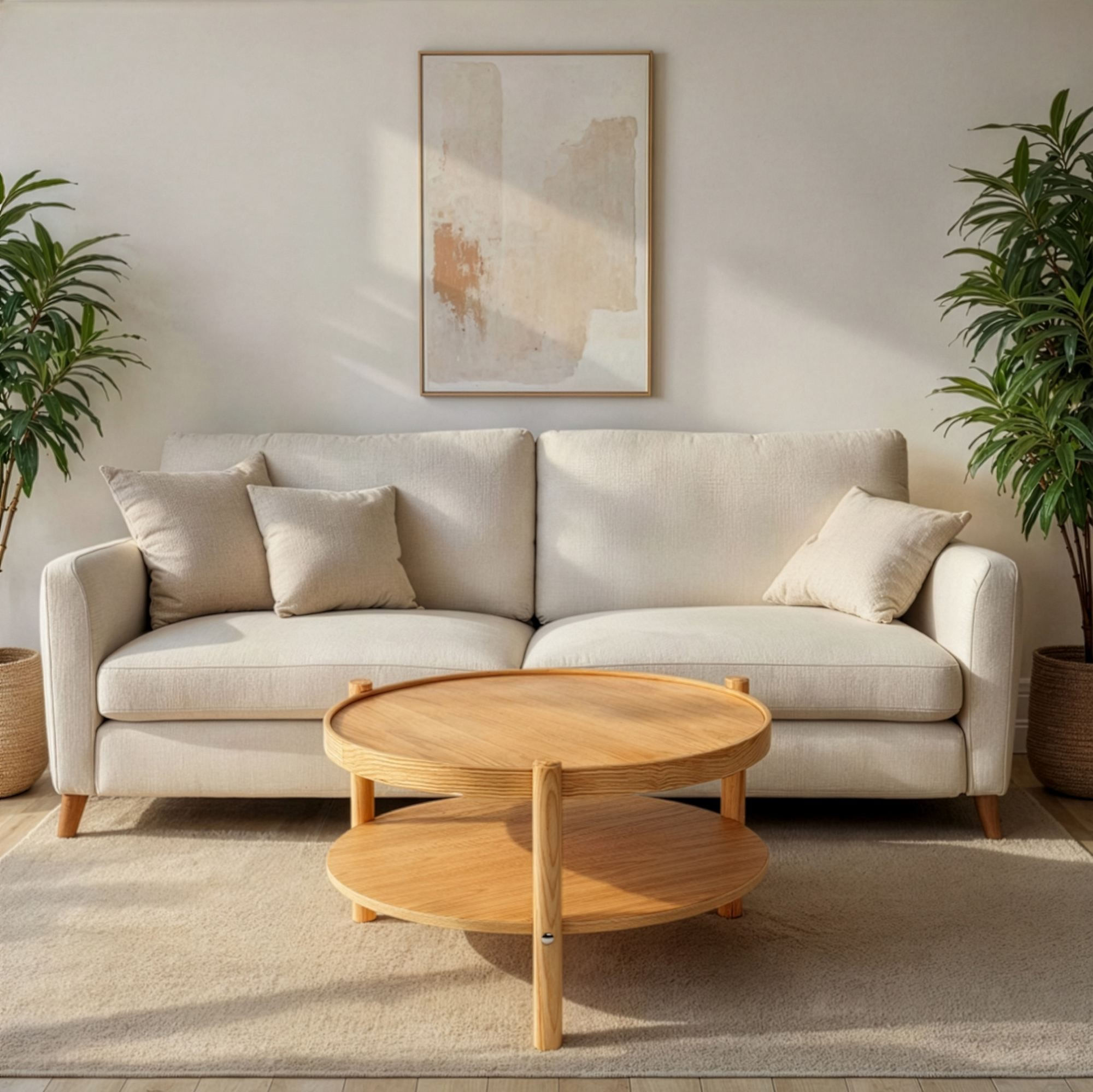 Masă de cafea Monza, lemn, design compact — imaginea 5