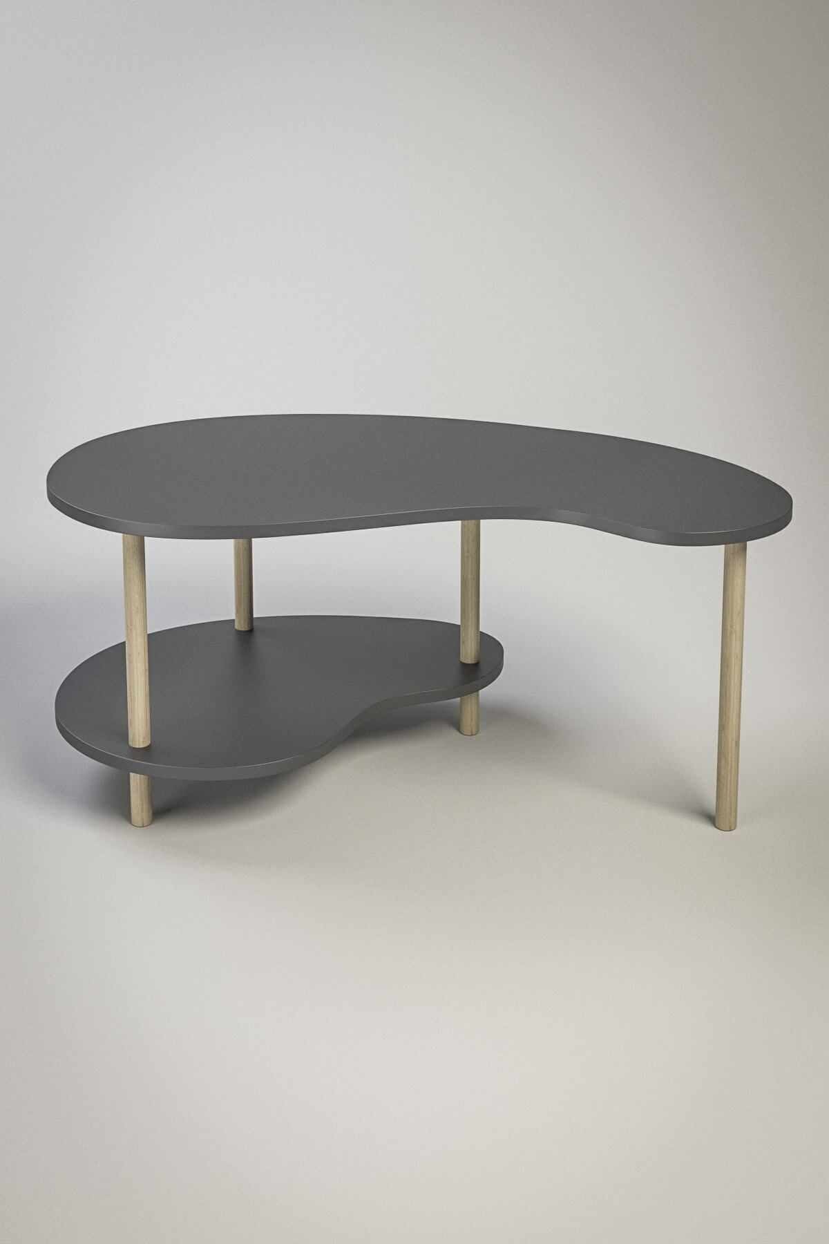 Masă de cafea Peka-0021, 100 x 43 x 48 cm, PAL melaminat, design compact — imaginea 2