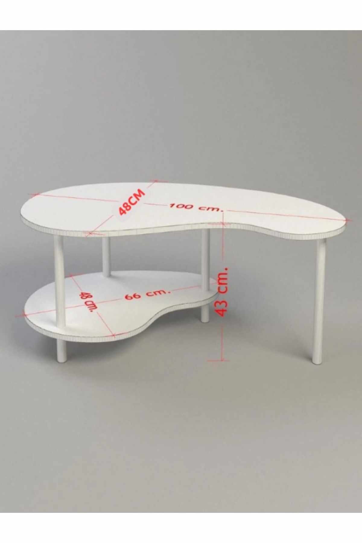 Masă de cafea Peka-0021, 100 x 43 x 48 cm, PAL melaminat, design compact — imaginea 4