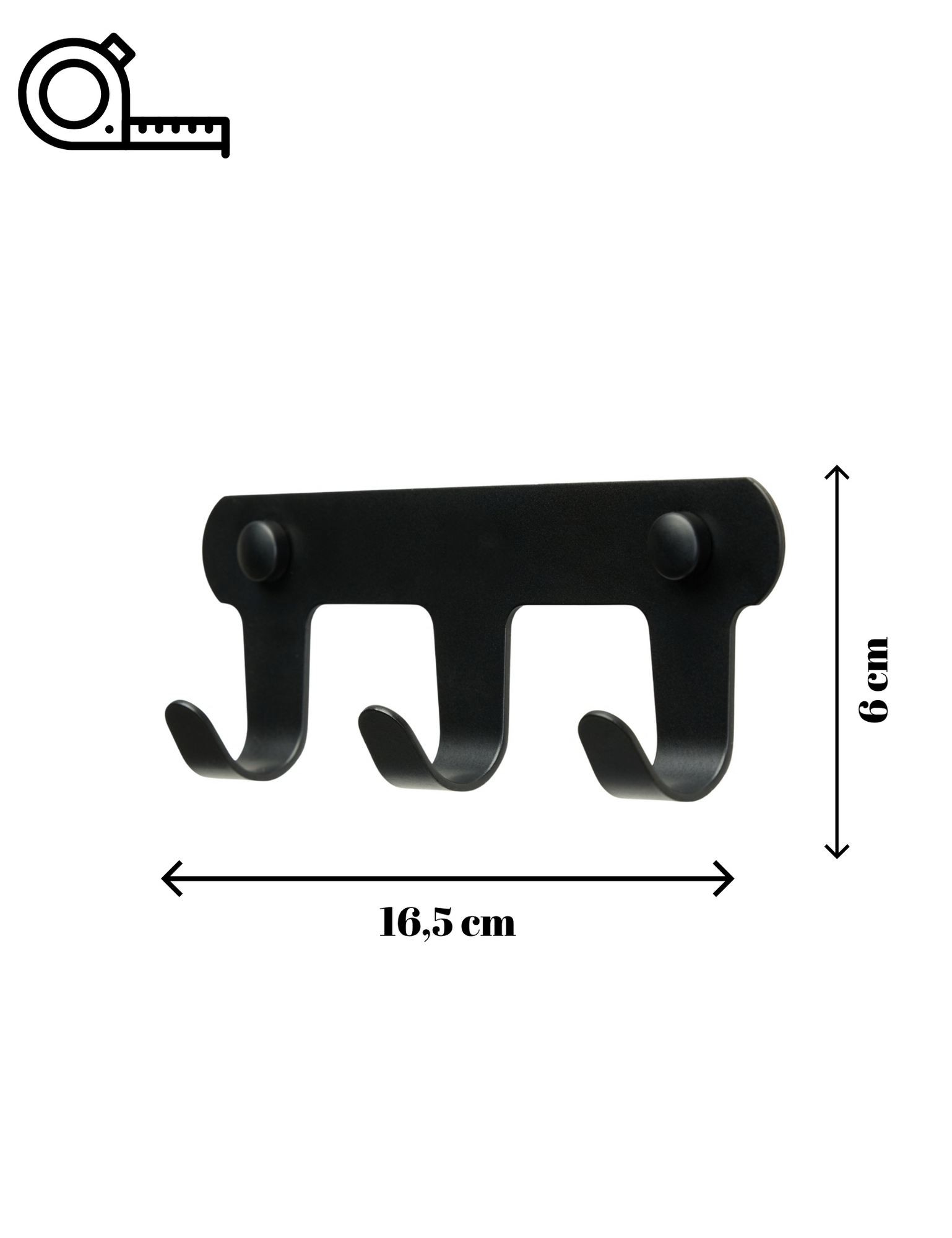 Cuier de perete Smart 3, 16, 5 x 6 x 3 cm — imaginea 4