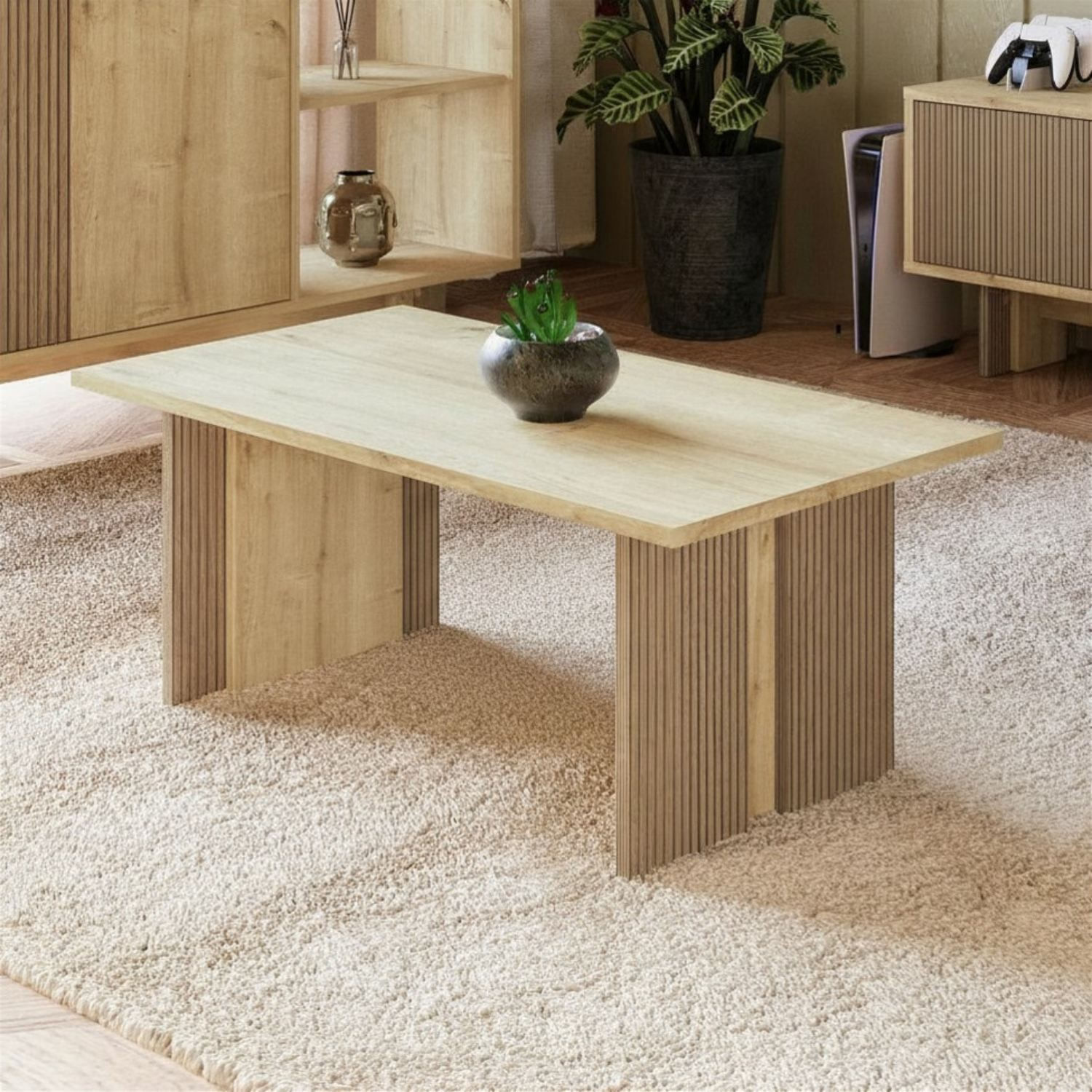 Masă de cafea Ravello, 90 x 40 x 50 cm, PAL melaminat, design compact — imaginea 4