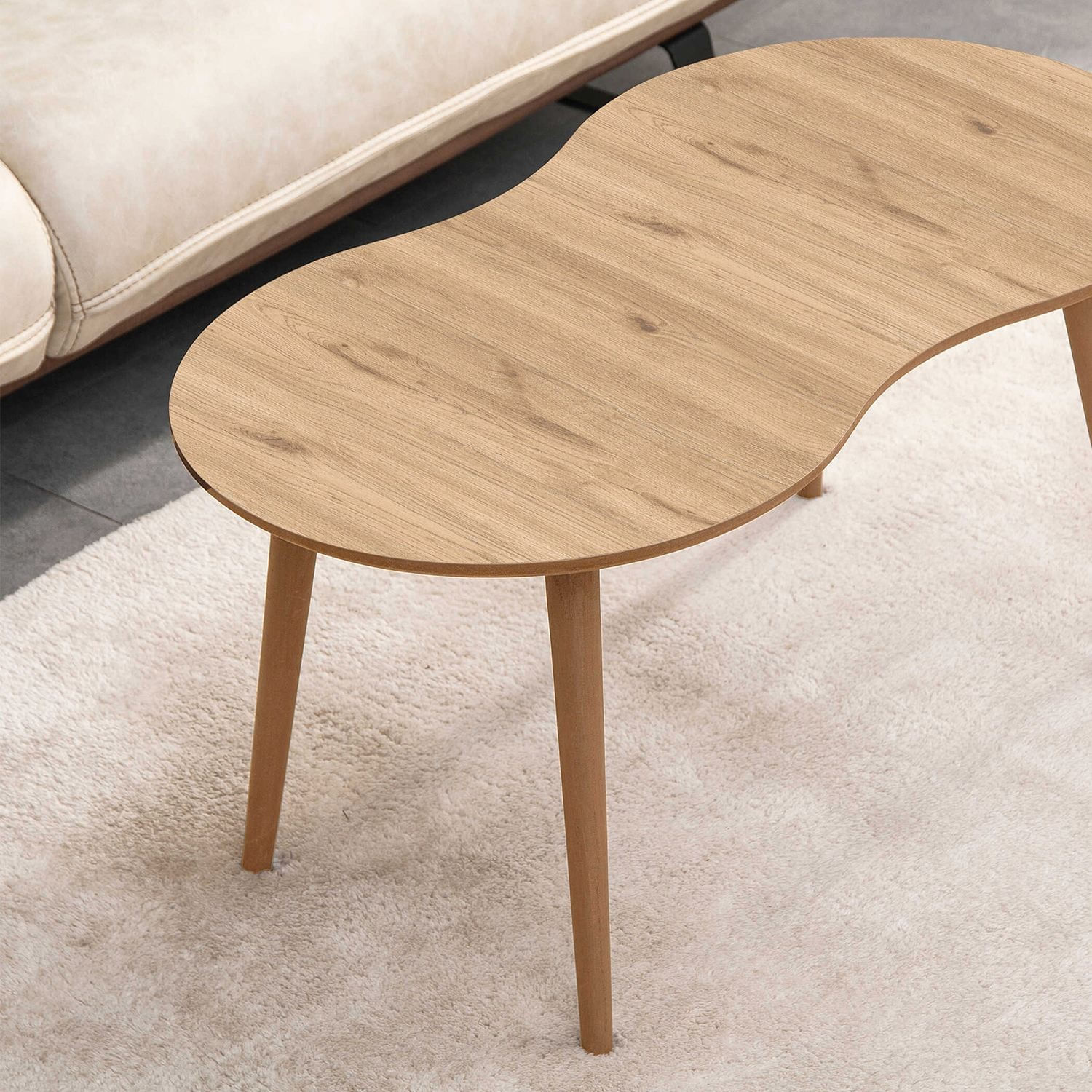 Masă de cafea Moon, 99 x 45 x 54 cm, MDF, design compact — imaginea 3