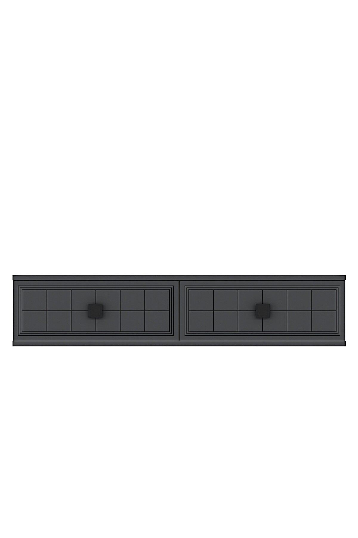 Comoda dormitor Yuka 120, 120 x 25, 5 x 29, 6 cm, PAL melaminat, fixare pe perete — imaginea 3