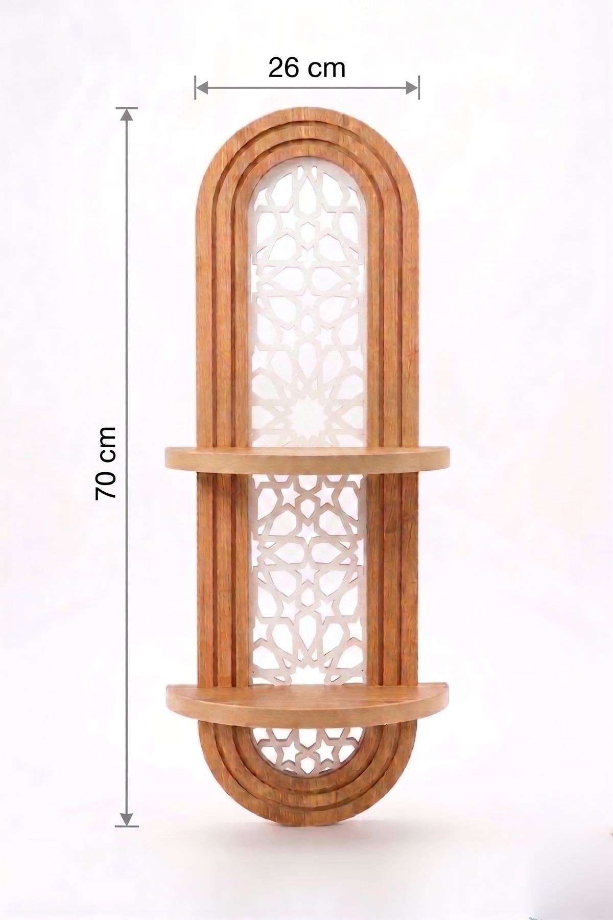 Raft de perete Artmtkwll5, 26 x 70 x 13 cm, MDF, design modern — imaginea 4