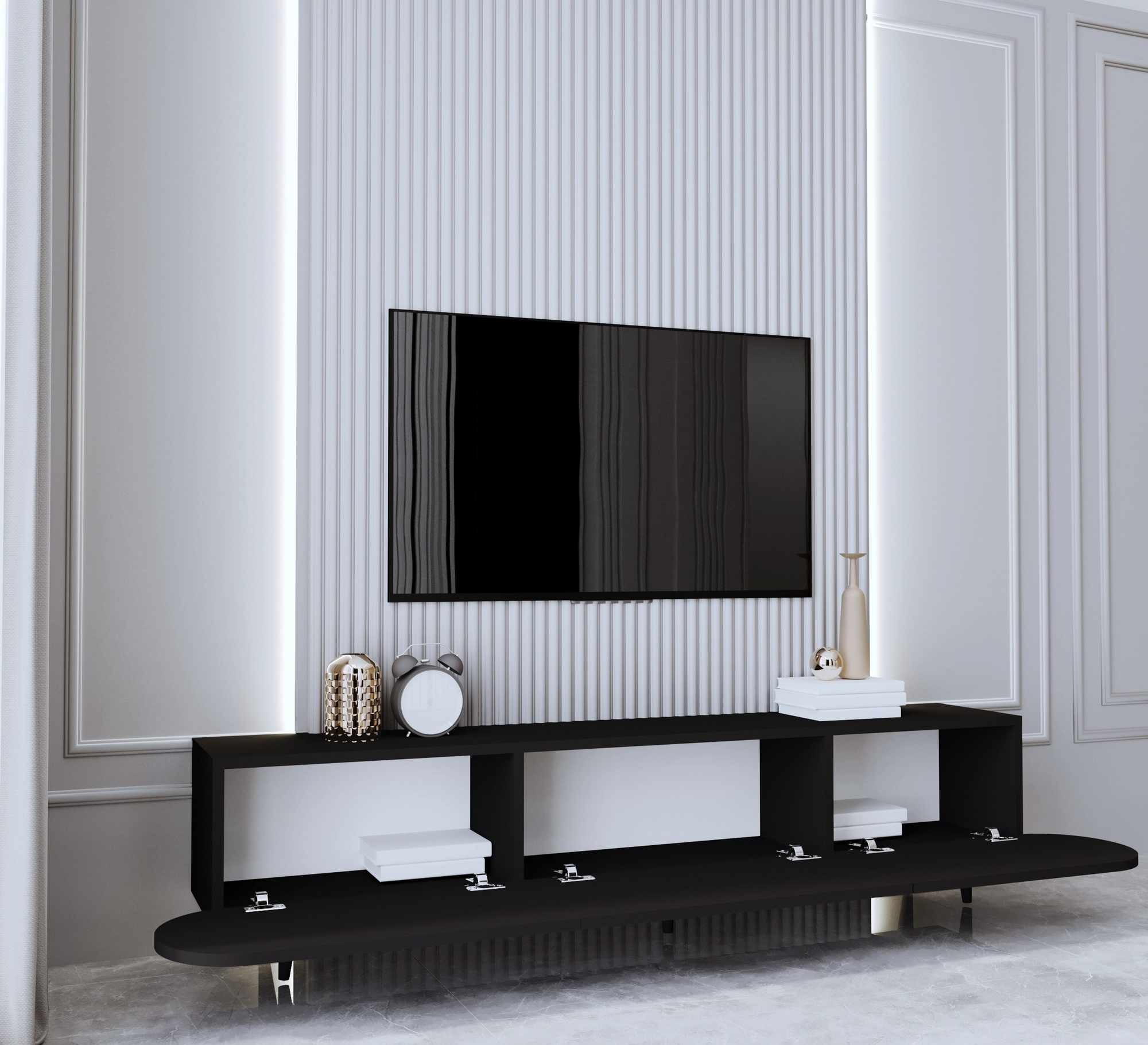 Comodă TV Regulus 180, 180 x 49 x 30 cm, MDF, capacitate 29 kg — imaginea 3
