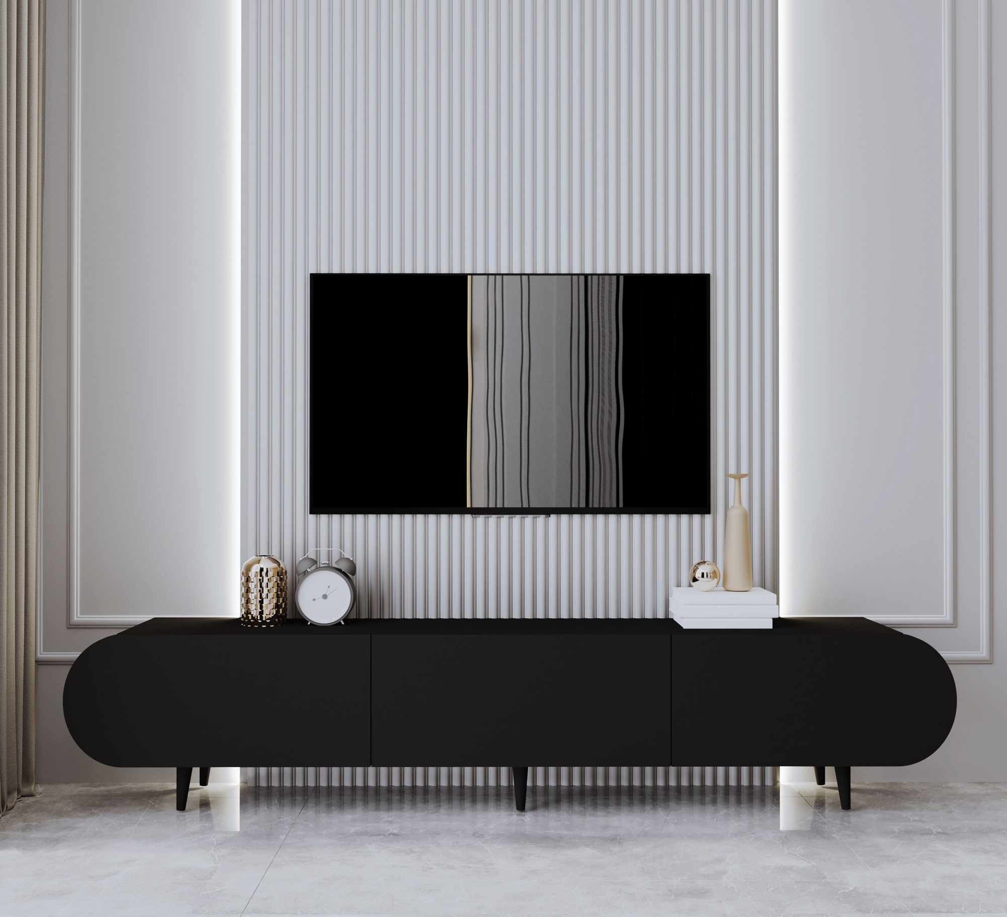 Comodă TV Regulus 180, 180 x 49 x 30 cm, MDF, capacitate 29 kg — imaginea 4