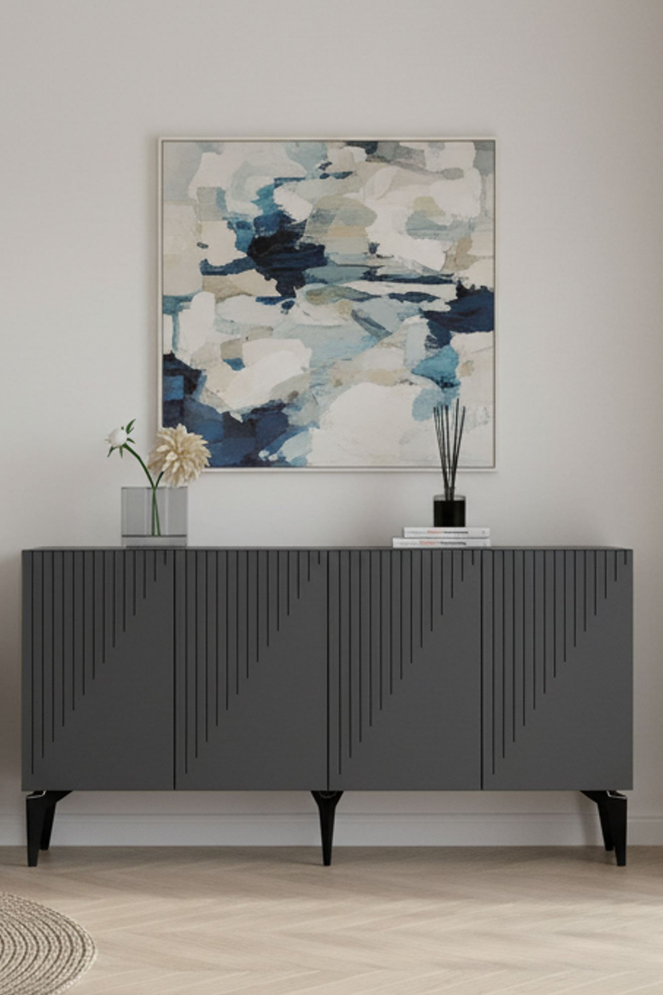 Consola Batum 150, 150 x 79 x 32 cm, PAL melaminat — imaginea 6