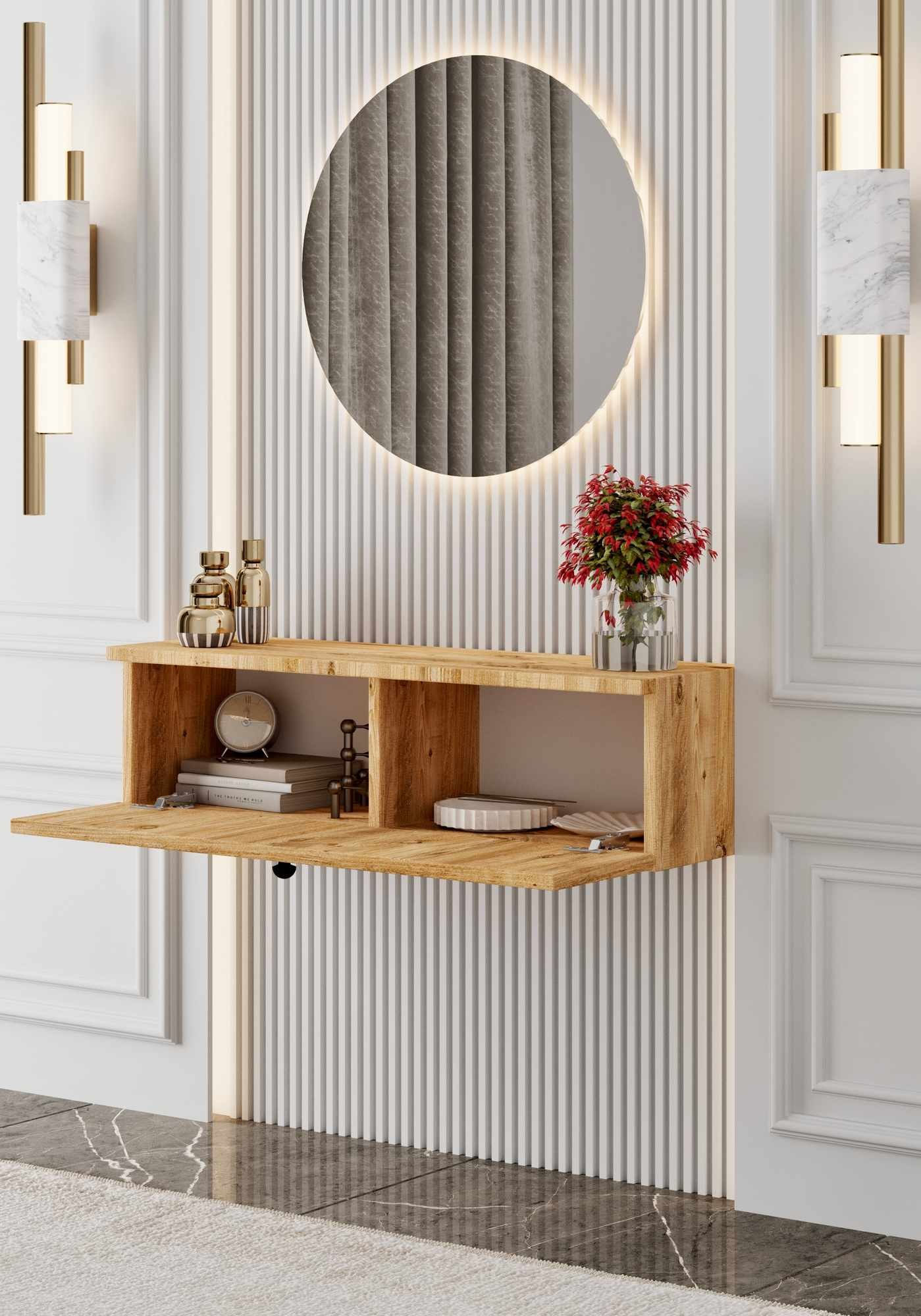 Bufet Mimosa 50, 50 x 26 x 22 cm, MDF, fixare pe perete, capacitate 10 kg — imaginea 2