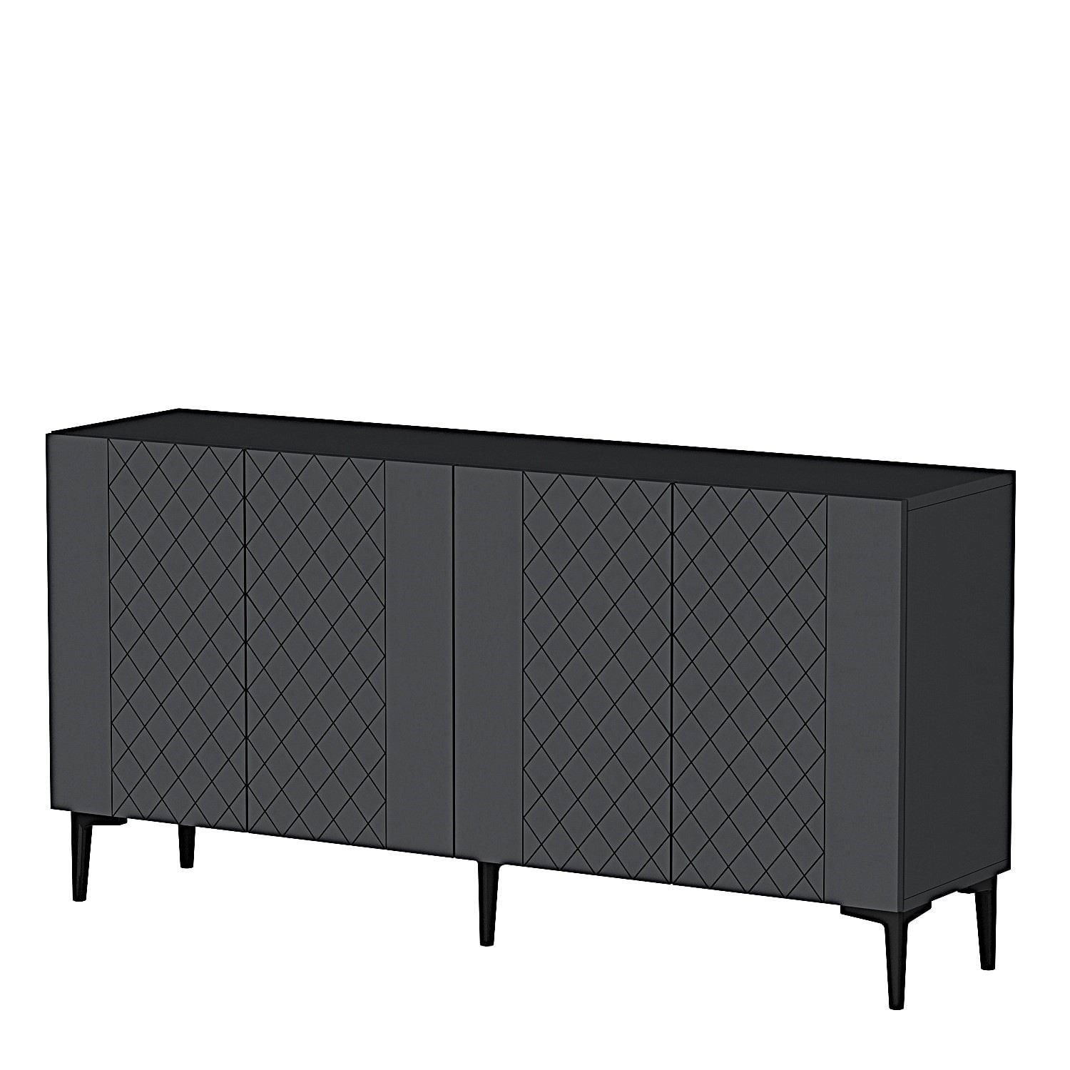 Consola Resso 150, 150 x 75 x 32 cm, PAL melaminat, spatiu de depozitare, fixare pe perete — imaginea 3