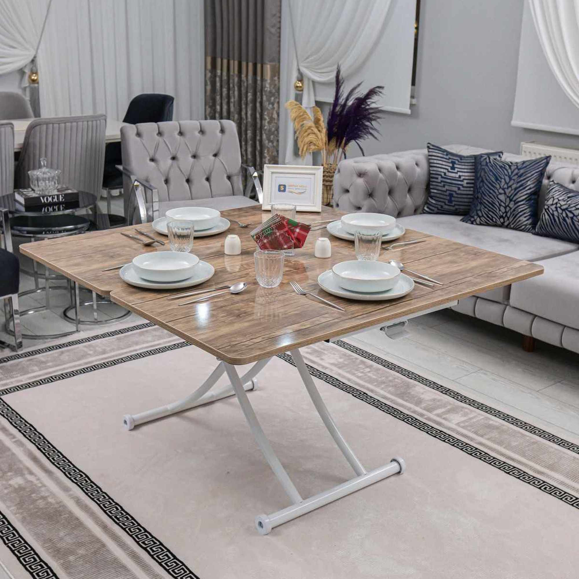 Masă de cafea Home Ext, MDF, capacitate 125 kg — imaginea 3