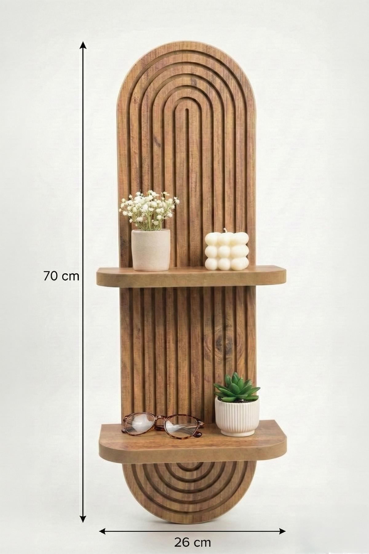 Raft de perete Artmtkwll2D, 26 x 35 x 13 cm, MDF, design modern — imaginea 3