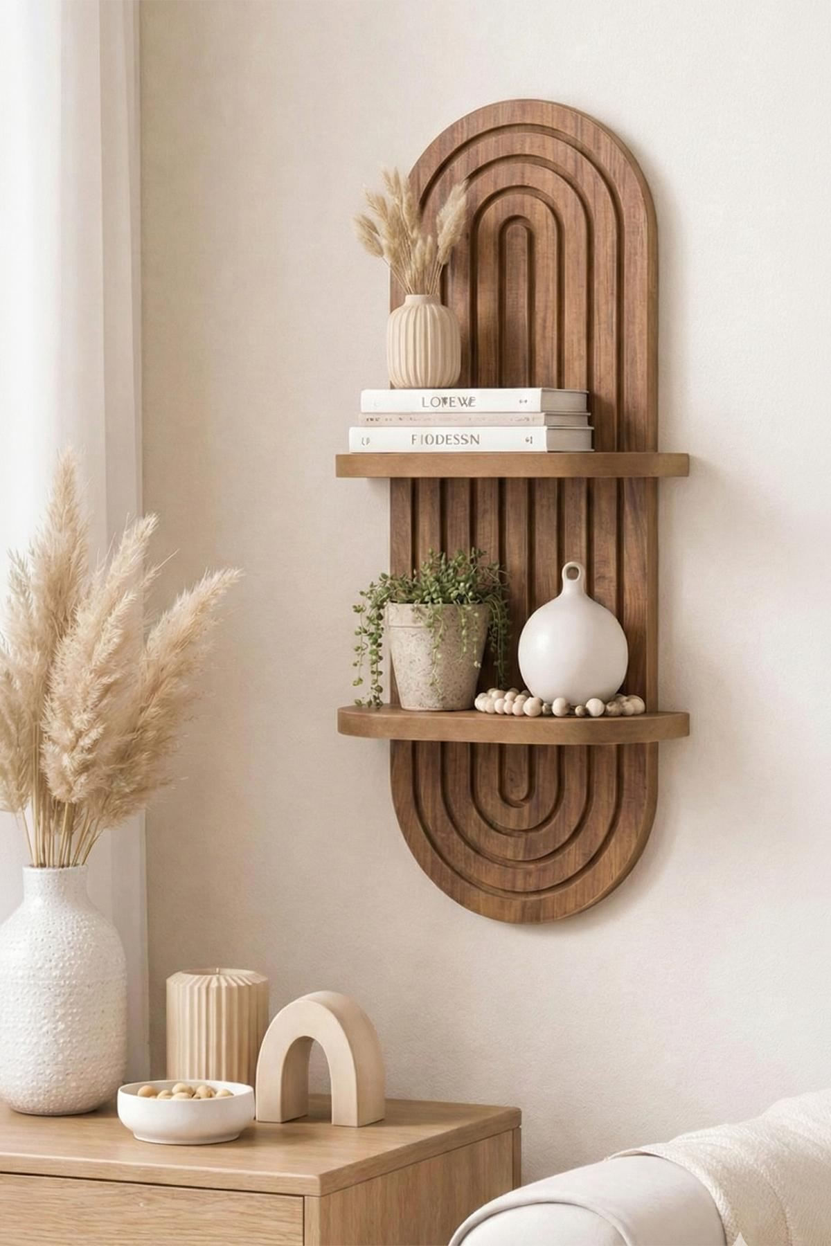 Raft de perete Artmtkwll2D, 26 x 35 x 13 cm, MDF, design modern — imaginea 4