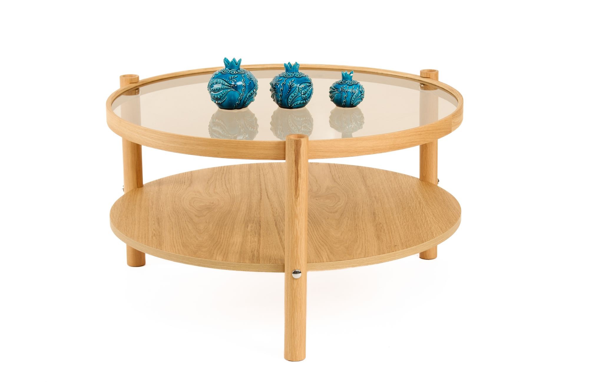 Masă de cafea Monza 80, 80 x 48 x 80 cm, MDF, design compact — imaginea 3