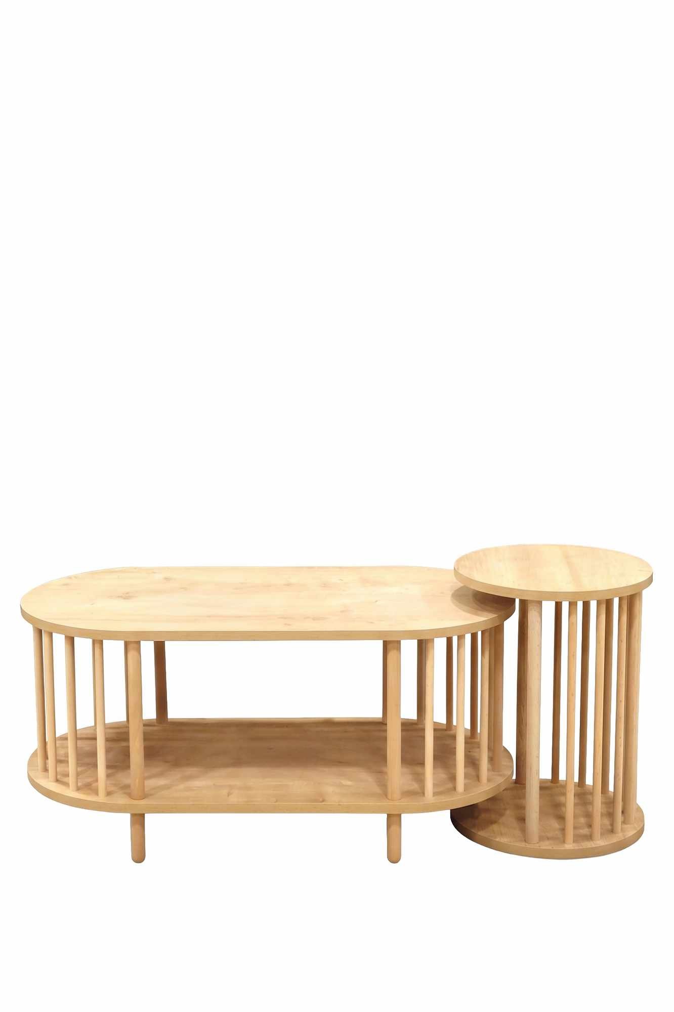 Masă de cafea Peka111-125, 90 x 43 x 45 cm, PAL melaminat, design compact — imaginea 6