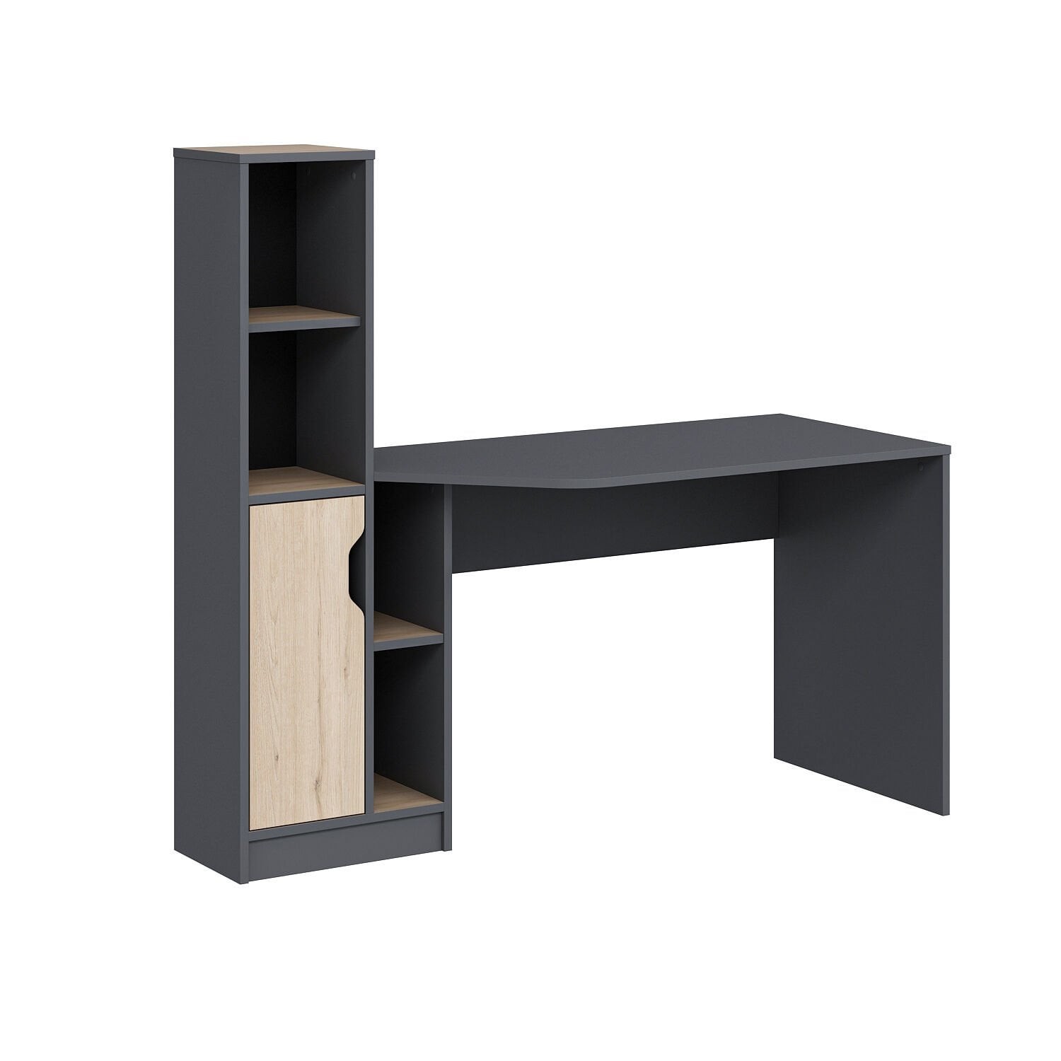 Birou Viora, 150 x 140 x 60 cm, PAL melaminat — imaginea 2