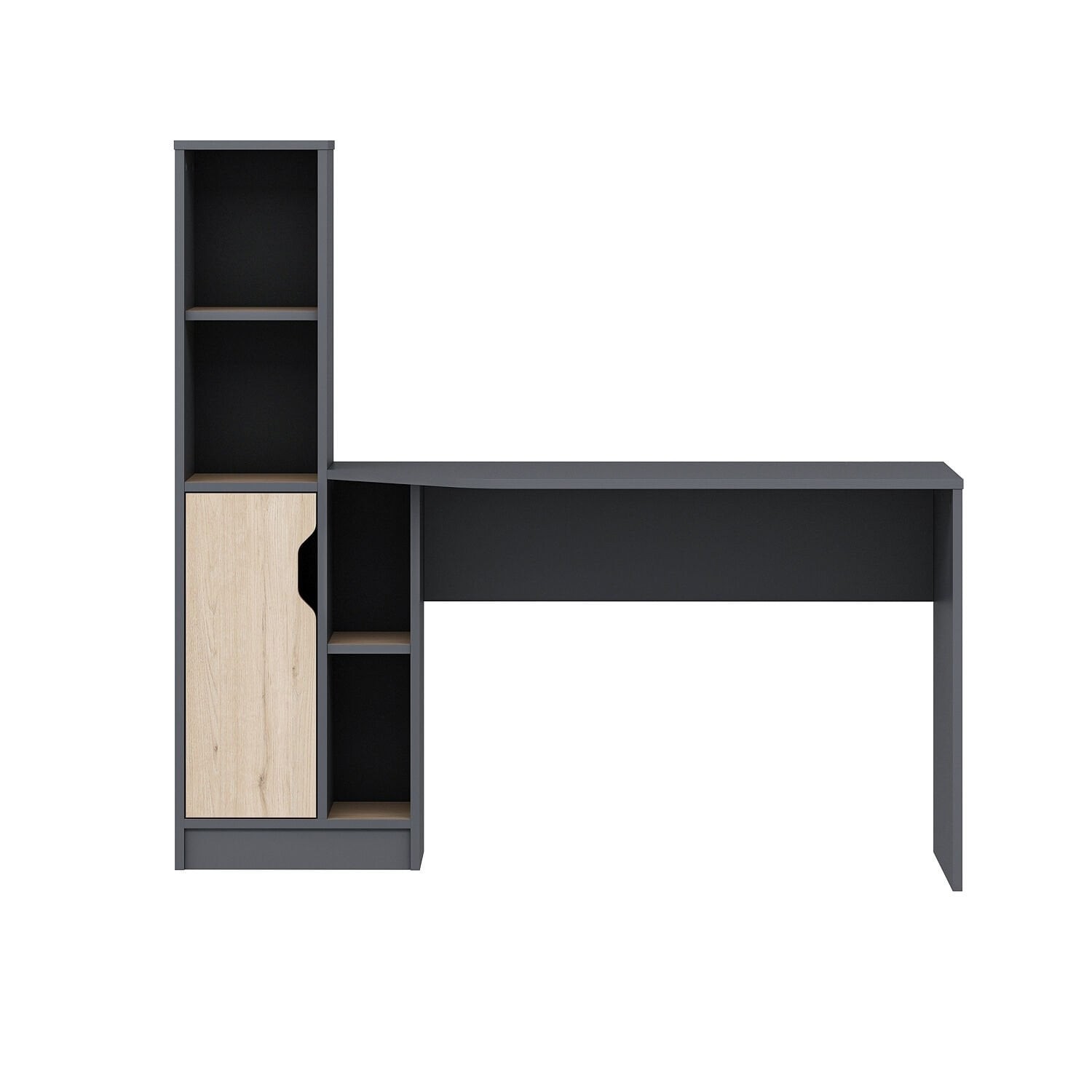 Birou Viora, 150 x 140 x 60 cm, PAL melaminat — imaginea 3