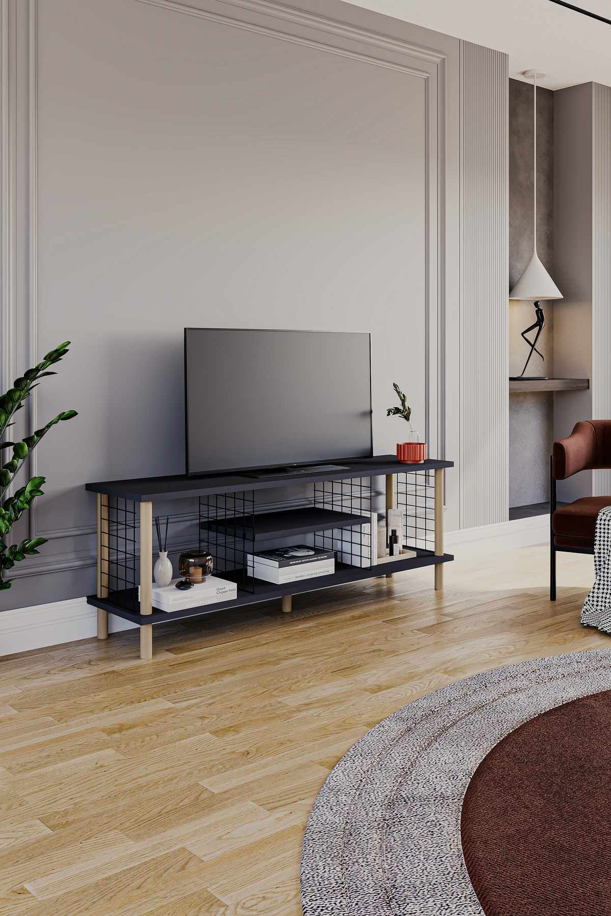 Comodă TV Peka-0048, 120 x 42, 6 x 30 cm, PAL melaminat — imaginea 3