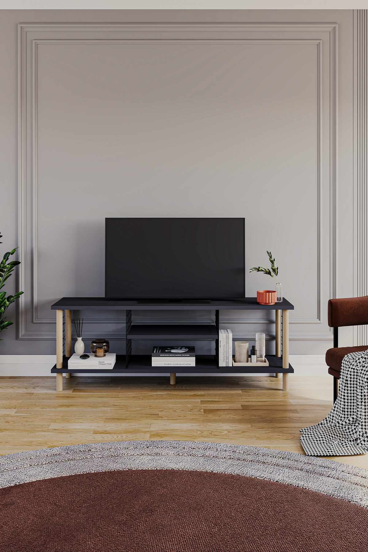 Comodă TV Peka-0048, 120 x 42, 6 x 30 cm, PAL melaminat — imaginea 4