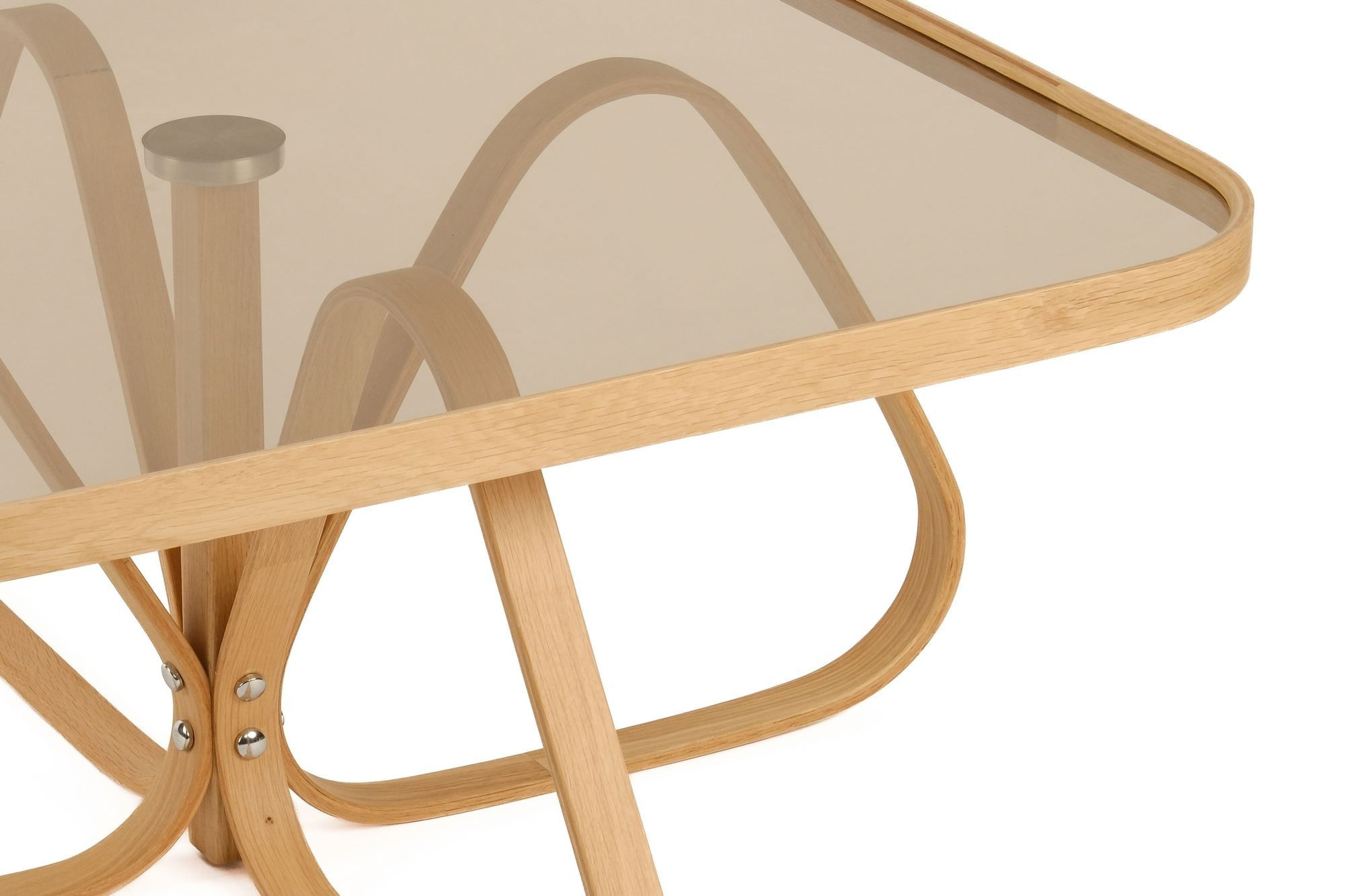 Masă de cafea Dubai 90, 90 x 48 x 90 cm, lemn, design compact — imaginea 2