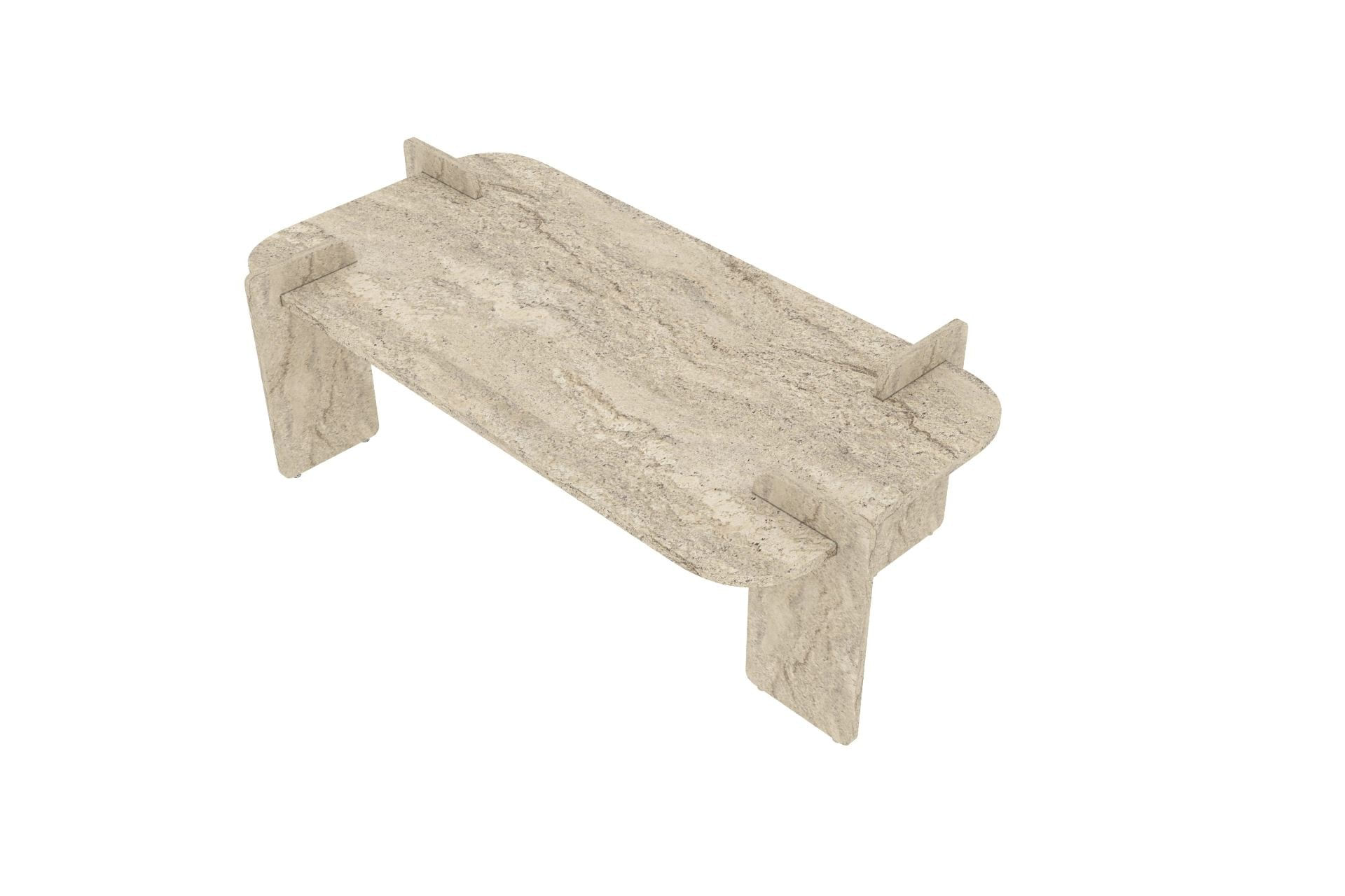 Masă de cafea Lovge, 120 x 35 x 60 cm, PAL melaminat, design compact — imaginea 3