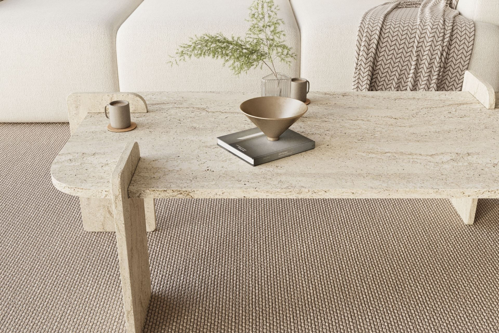 Masă de cafea Lovge, 120 x 35 x 60 cm, PAL melaminat, design compact — imaginea 4