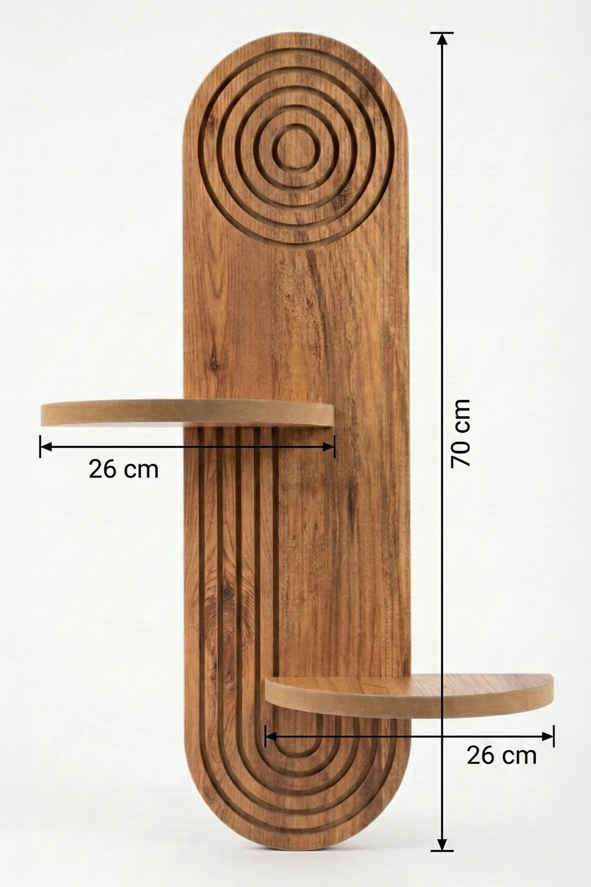 Raft de perete Artmtkwll3, 26 x 35 x 13 cm, MDF, design modern — imaginea 2